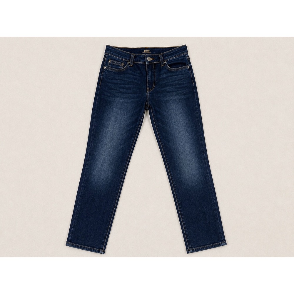 Kut from the Kloth High Rise Boyfriend Jeans Dark Wash Size 4 Stretch Denim